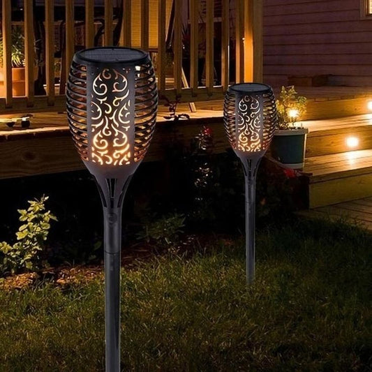 Luma Glow Waterproof Solar Flame Flickering Torch Lights